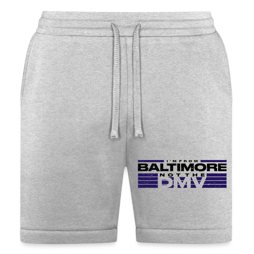 Unisex Jogger Short- Purple - heather gray