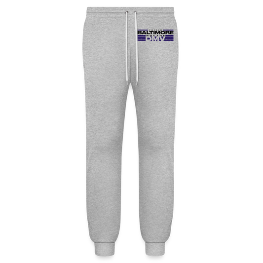 Unisex Joggers- Purple - heather gray