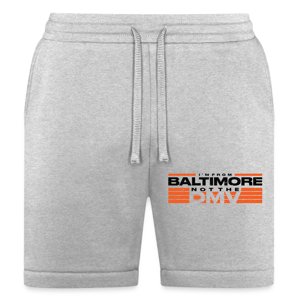 Unisex Jogger Short- Orange - heather gray